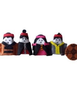 Familia titeres de dedo mapuche 4 piezas